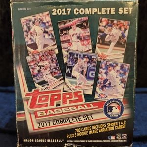 Topps 2017 Complete Set of 700 baseball cards. Series 1&2.
